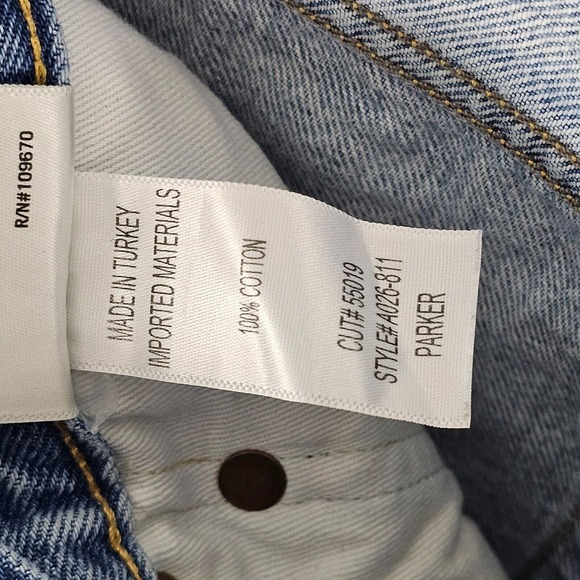 Agolde Size 24 Womens Shorts Button Fly Distress Cut Off Actual 26x2 - Picture 10 of 11